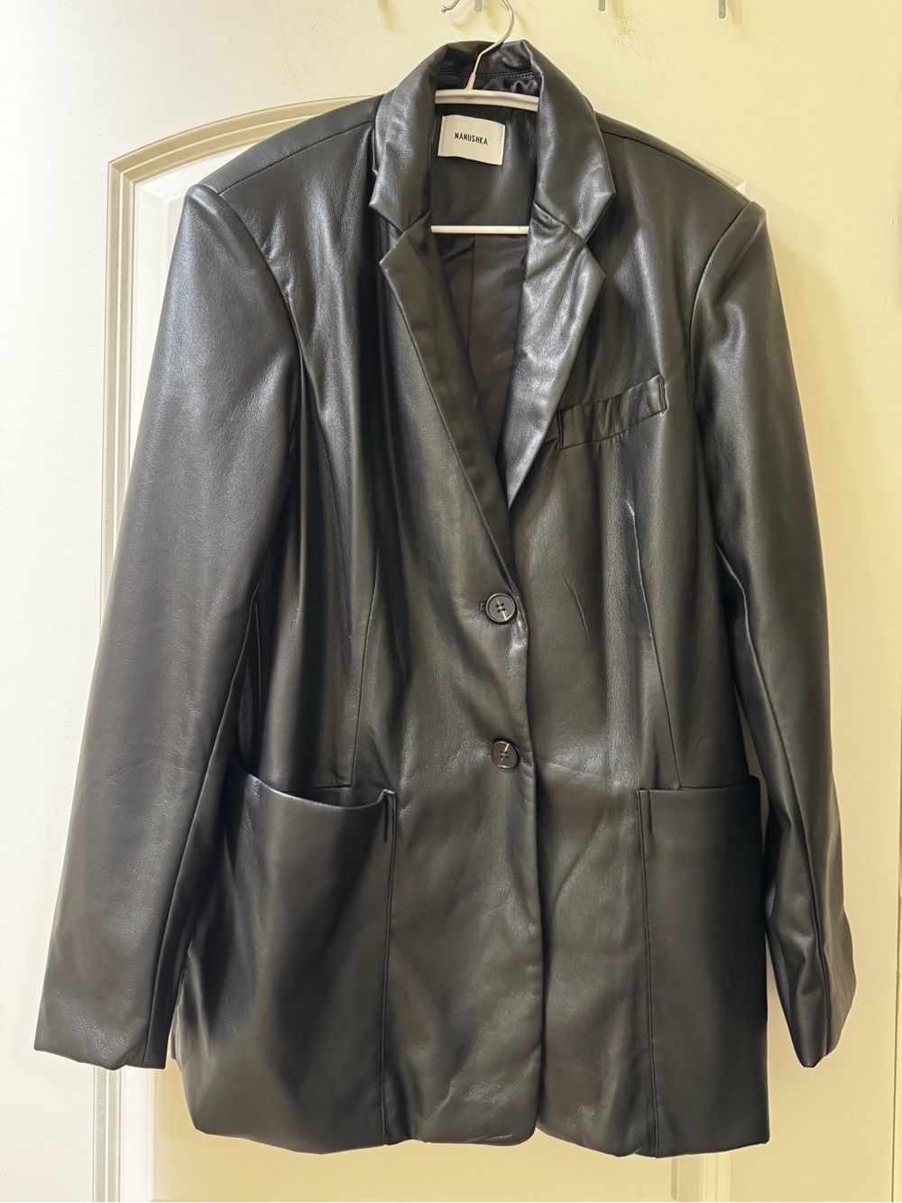 Faux leather blazer - Picture 2 of 5